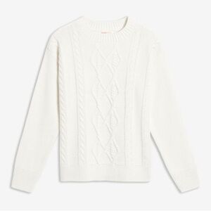 Joe Fresh Jillian Harris Collab Cable Knit Sweater. 1x cream